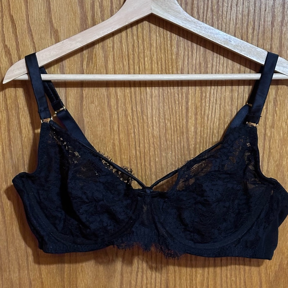 Fox&Royal Elegant Black Lace bra sz‎ 42D